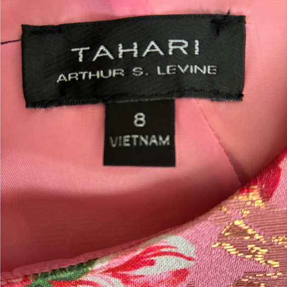 Tahari Blush Floral Midi Dress - Picture 6 of 6